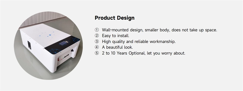 5kWh/10kWh/15kWh Wall-mounted Energy Storage System Battery